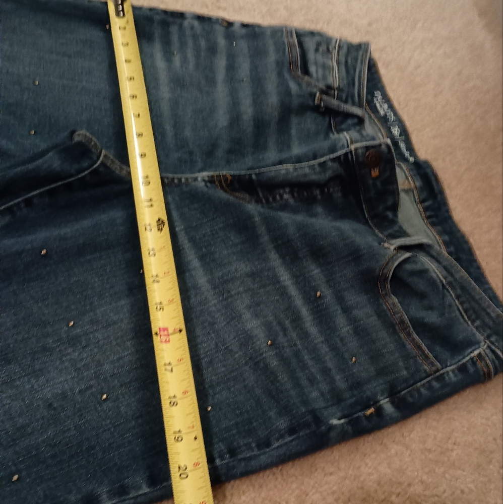 Talbots Studded Flawless Slim Ankle Jeans Size 16P Classic Denim Style Y2K - Picture 10 of 14